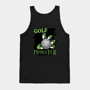 Golf monster sport Gift for golf player love golfer funny present for kids and adults Tank Top